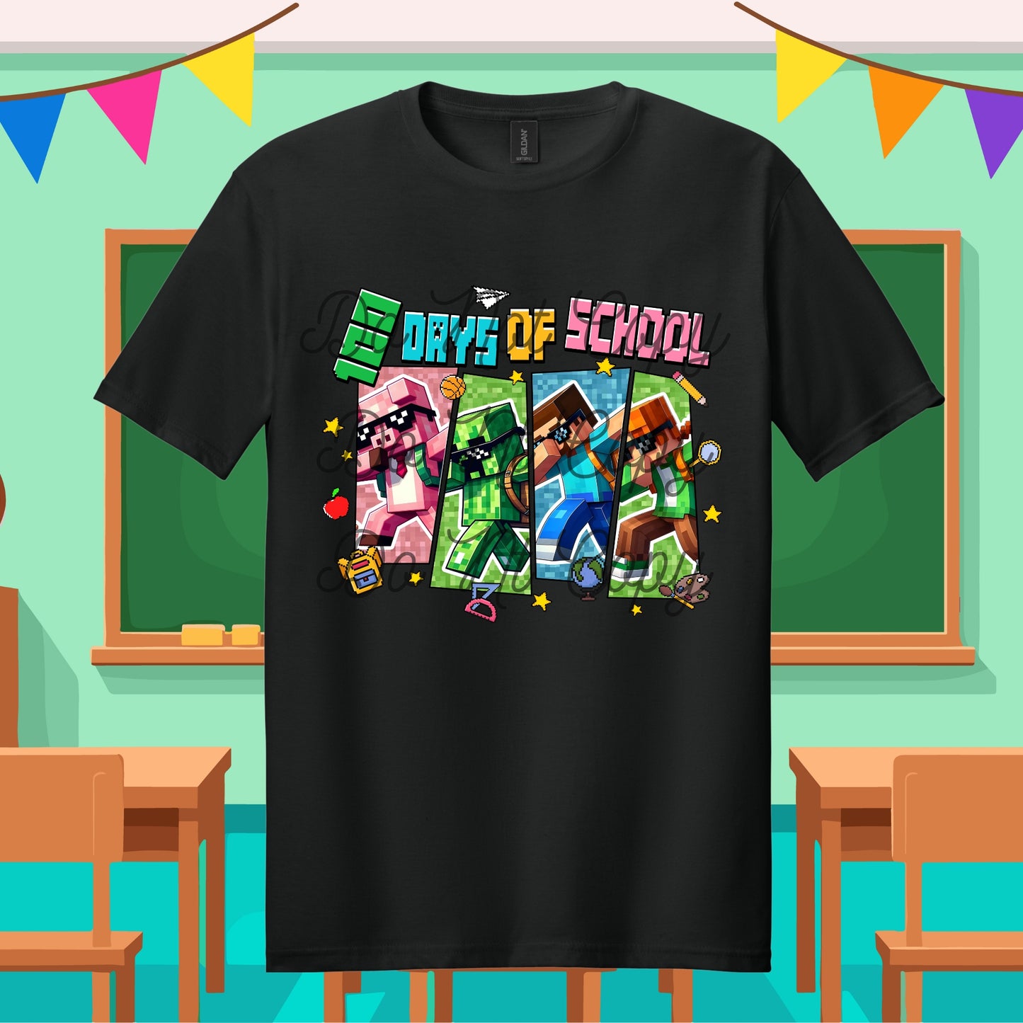 100 days of School Gamer Tee