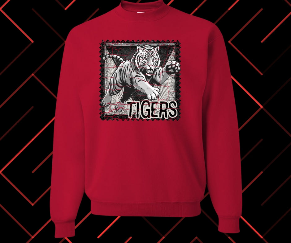 Tiger Stamp Graphic Tee & Sweatshirt