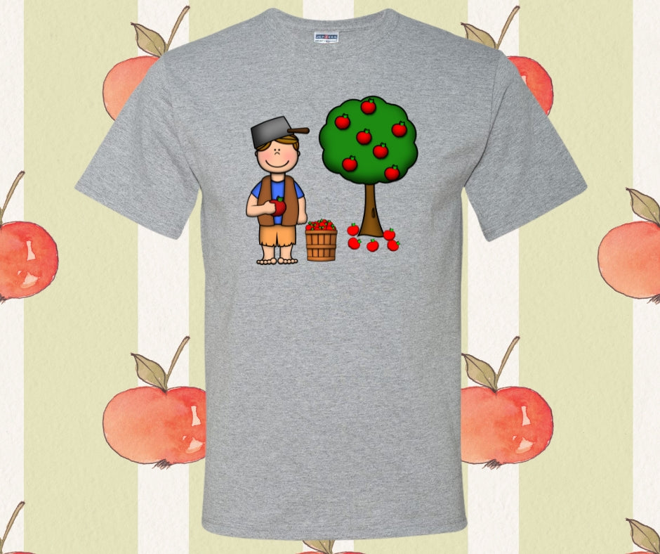 Johnny Appleseed Apple Bushel Graphic Tee