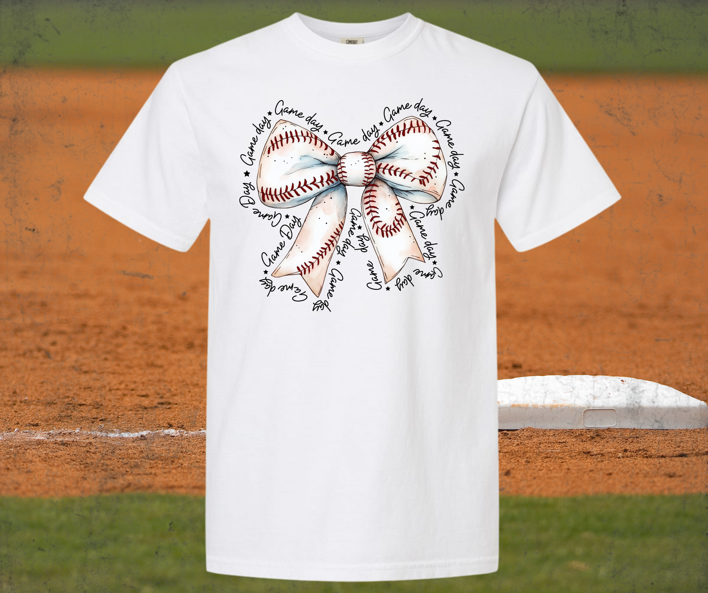 Baseball bow DTF Transfer