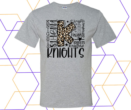 Knights Leopard Collage Graphic Tee