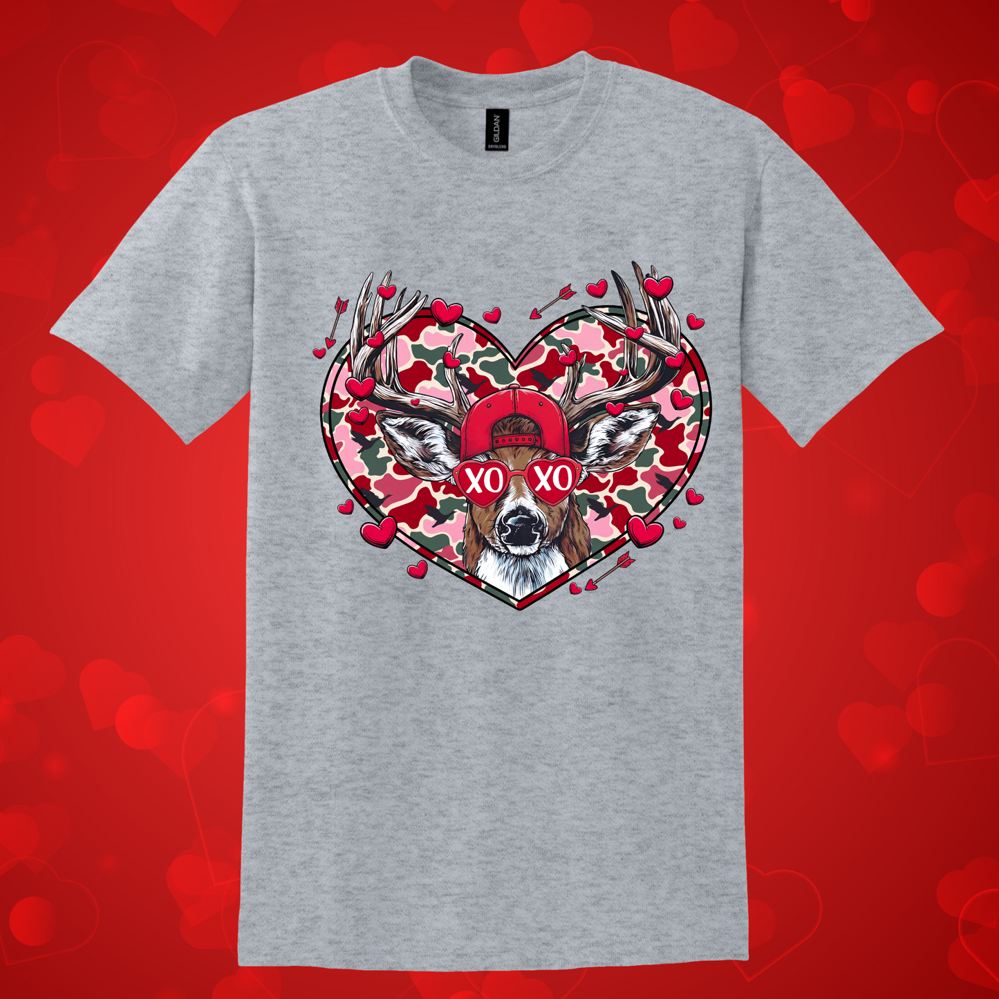 Cool Deer Valentine's Day Tee