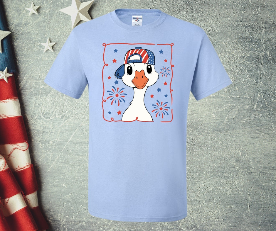 Boy Goose Patriotic Graphic Tee