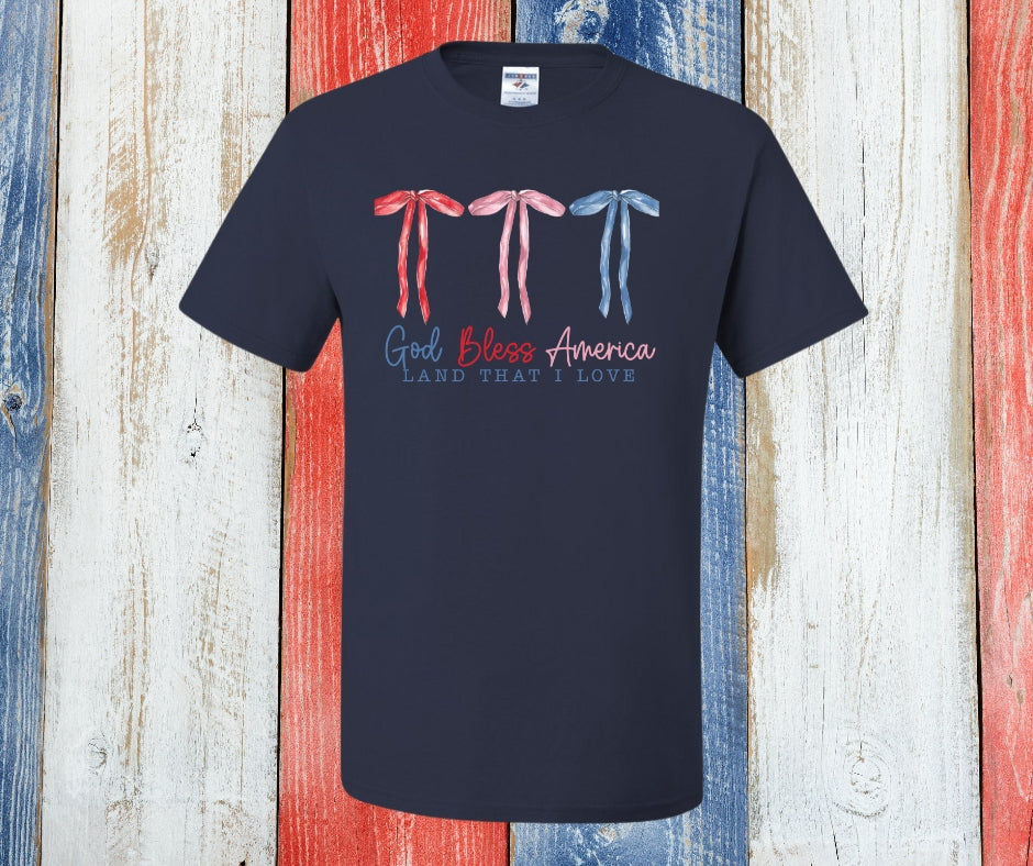 God Bless America Coquette Graphic Tee