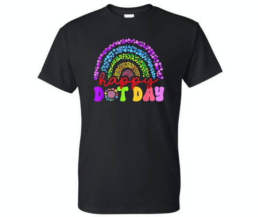 Rainbow Happy Dot Day Graphic Tee