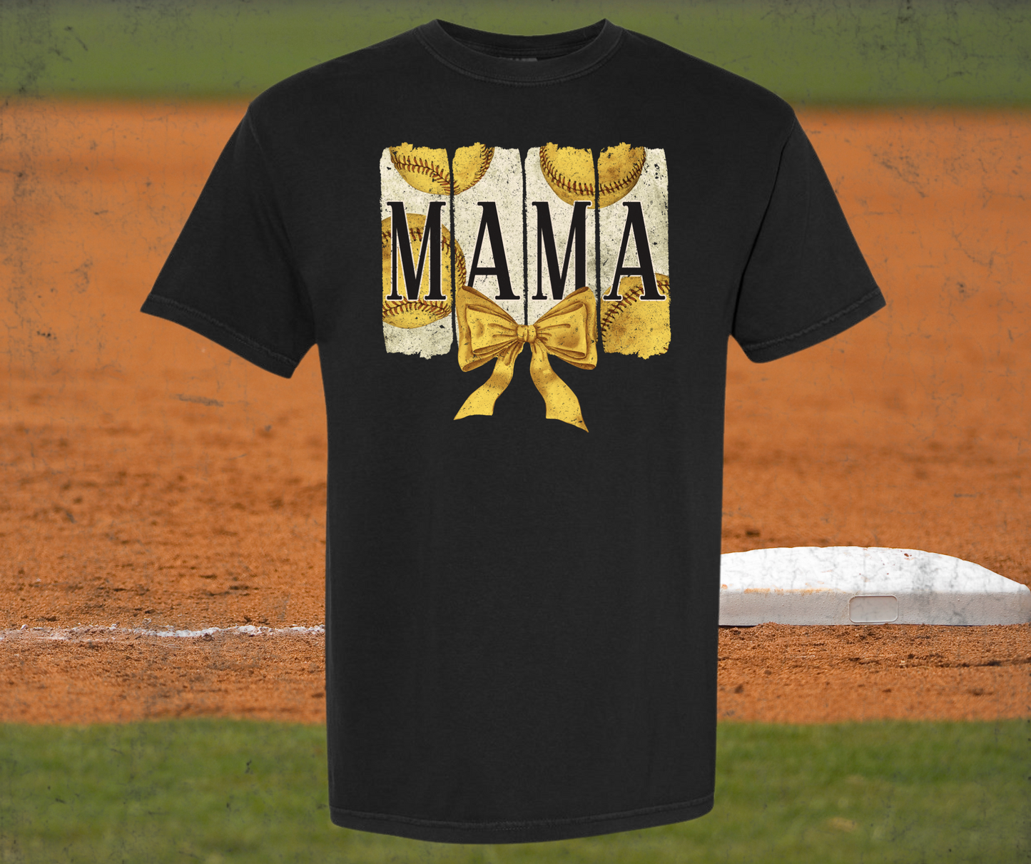 Mama softball vintage coquette DTF Transfer