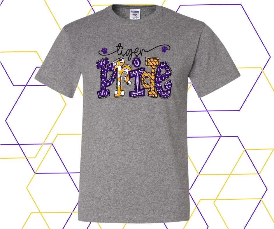 Tiger Pride Doodle Graphic Tee