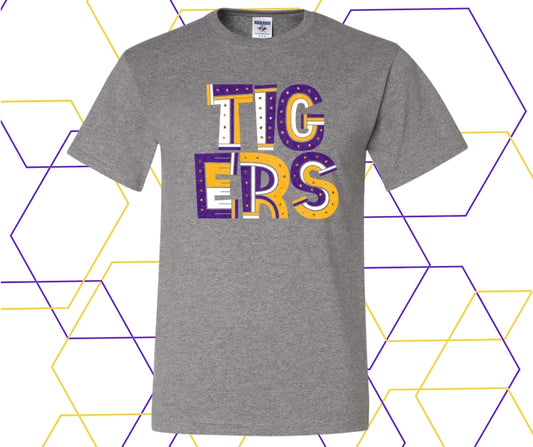 Tigers Retro Block Graphic Tee