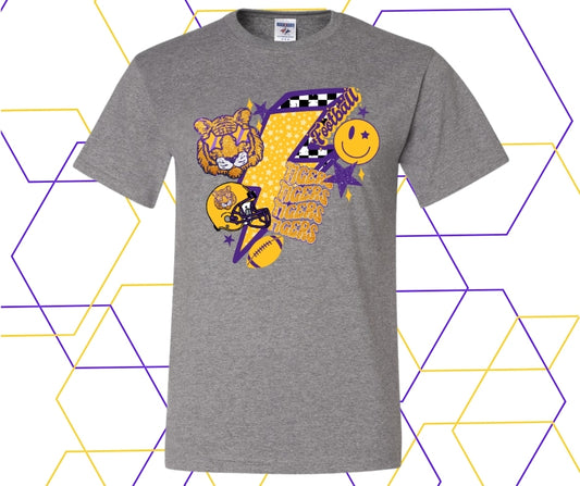 Tiger's Football Collage Graphic Tee