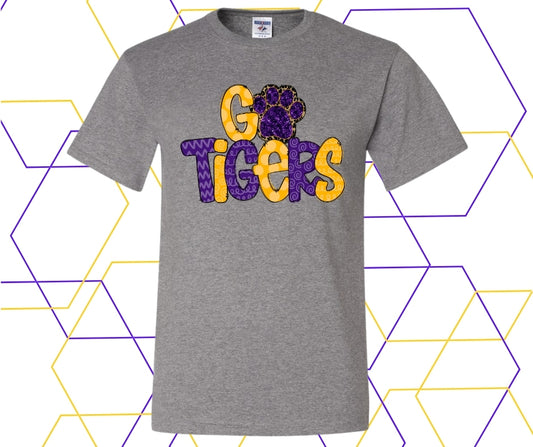 Go Tigers Chevron Graphic Tee