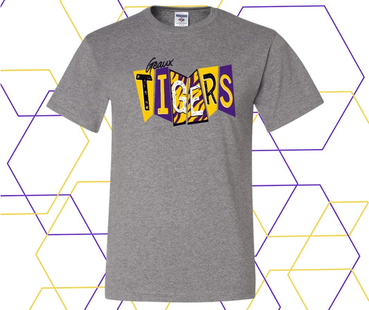 Geaux Tigers Block Graphic Tee