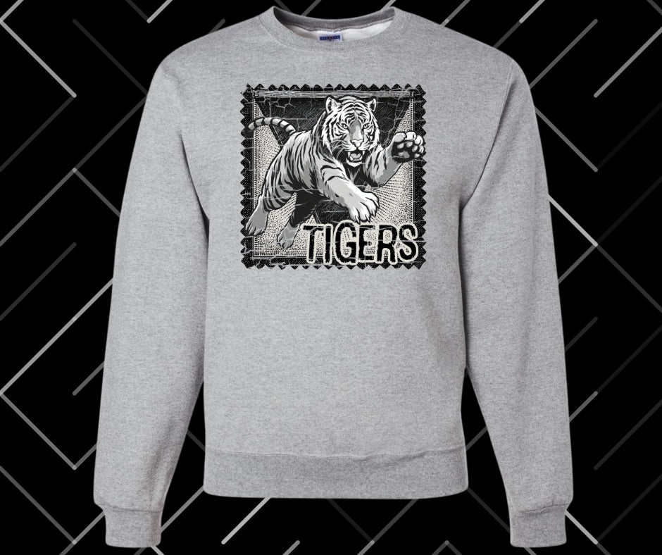 Tiger Stamp Graphic Tee & Sweatshirt