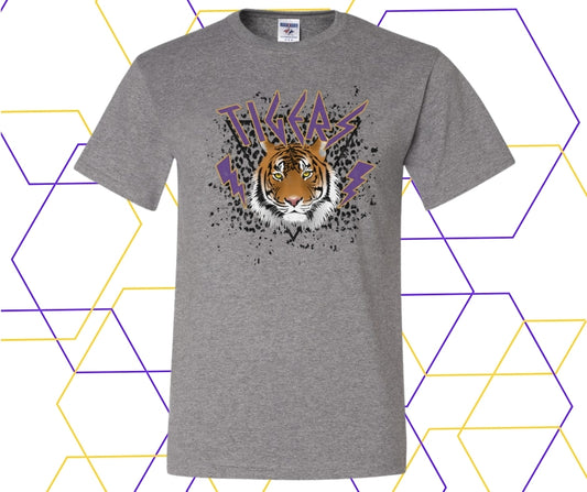 Retro Grunge Tigers Graphic Tee