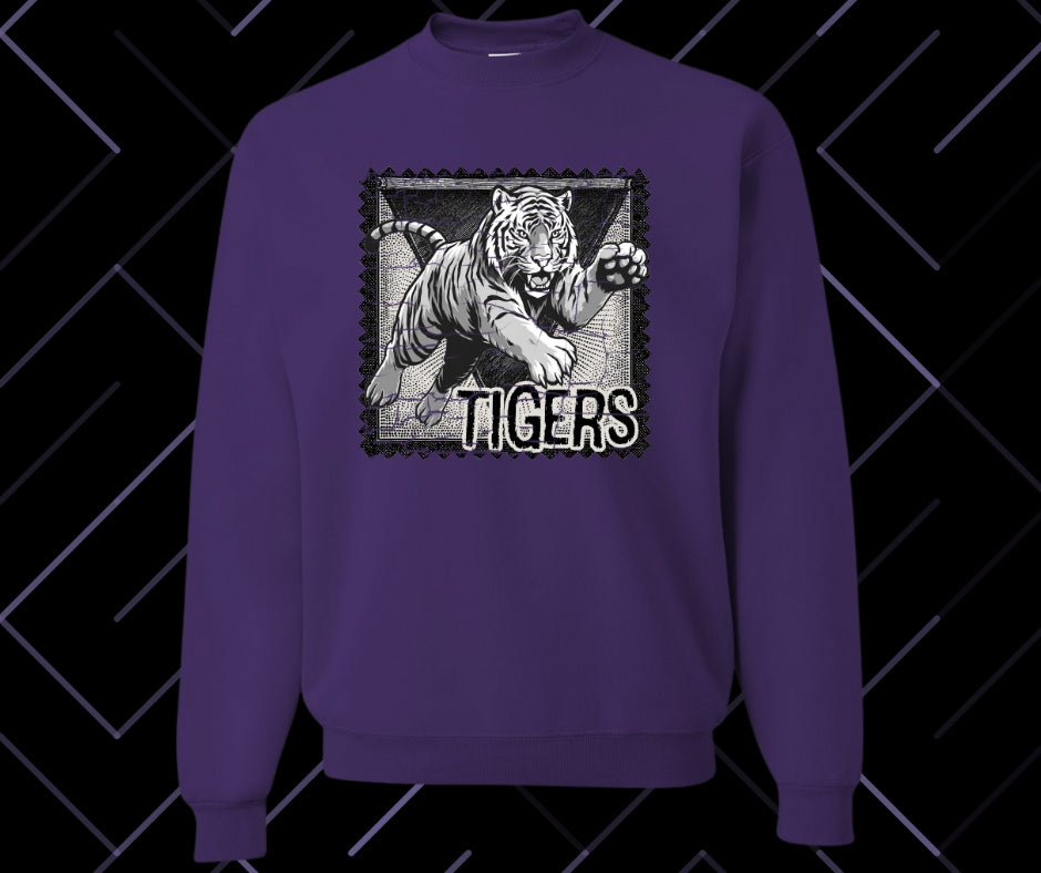 Tiger Stamp Graphic Tee & Sweatshirt