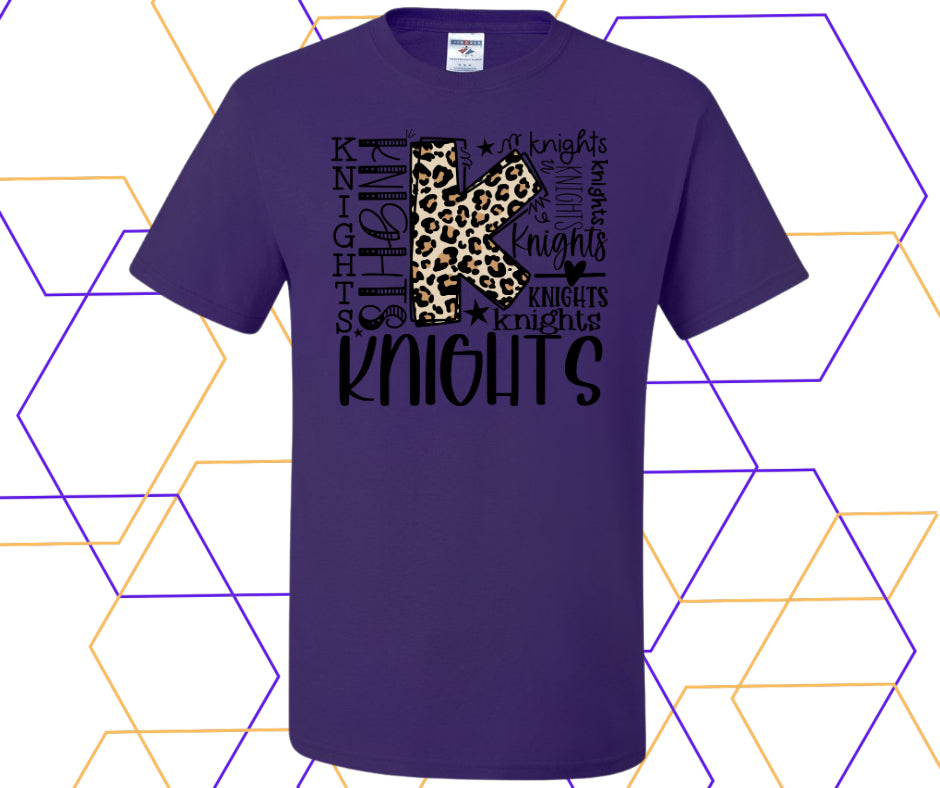 Knights Leopard Collage Graphic Tee