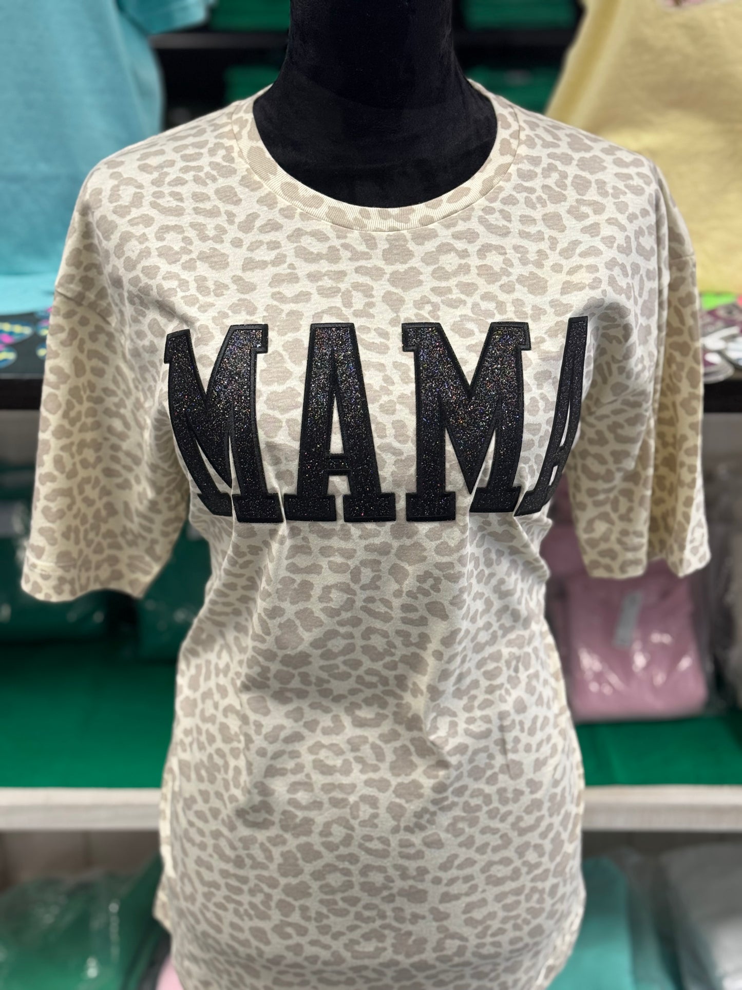 Glitzy Leopard Mama