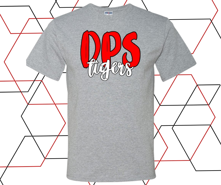 DPS Tigers Red/White Graphic Tee