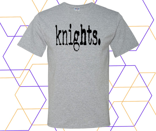 Knights Minimalists Text Graphic Tee