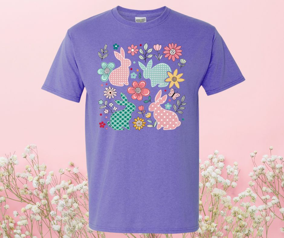 Patchwork Bunny Graphic Tee