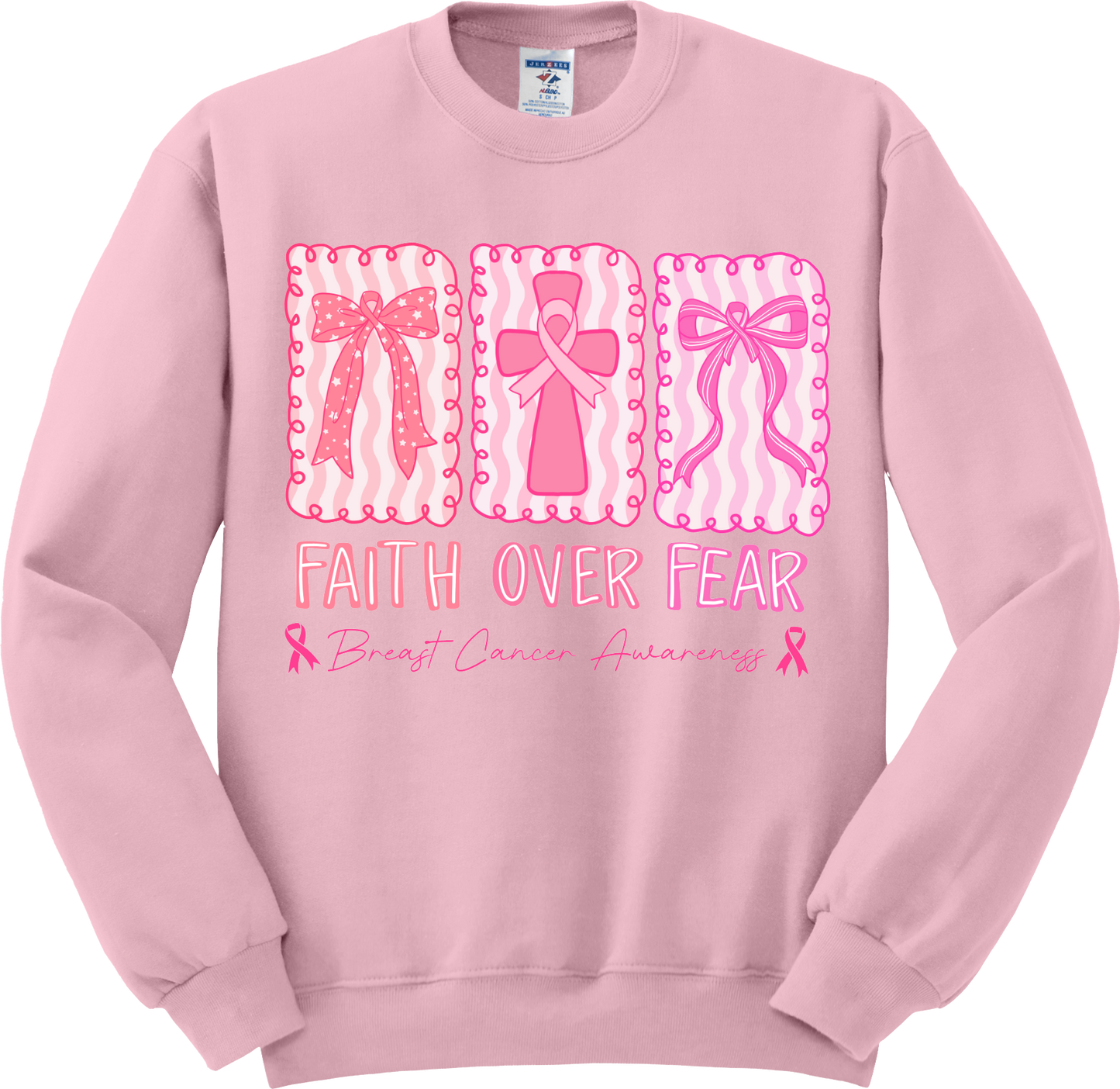"Faith Over Fear" Cquette Girlie Tee