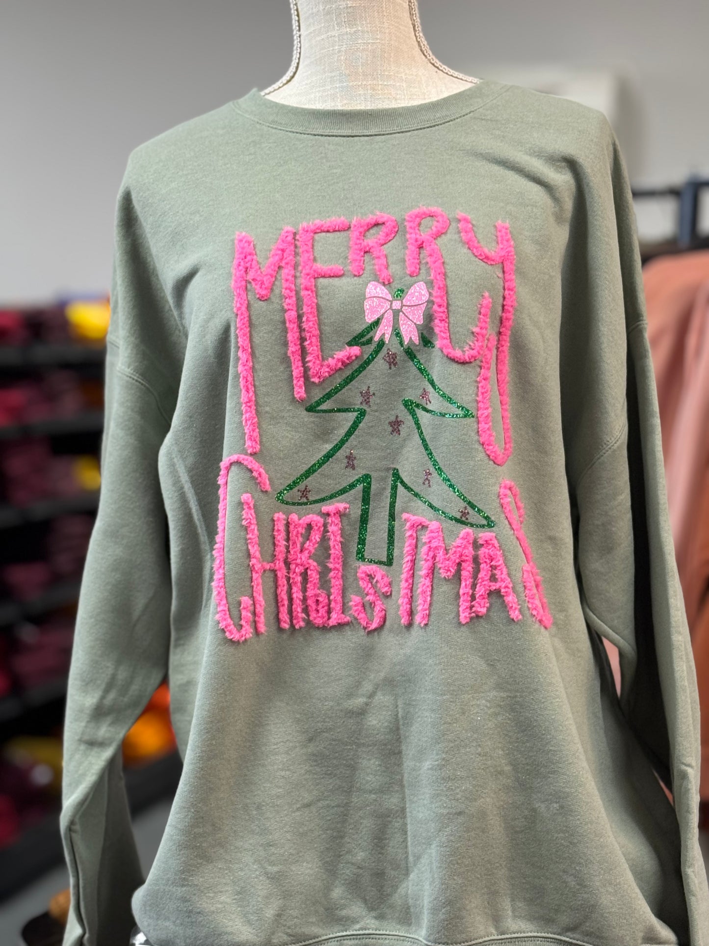 Pink Fluffy Merry Christmas