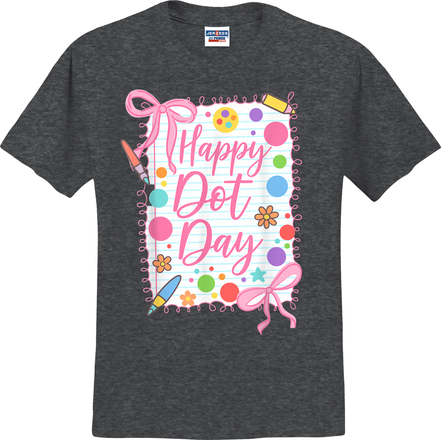 Happy Dot Day Girly Coquette Tee