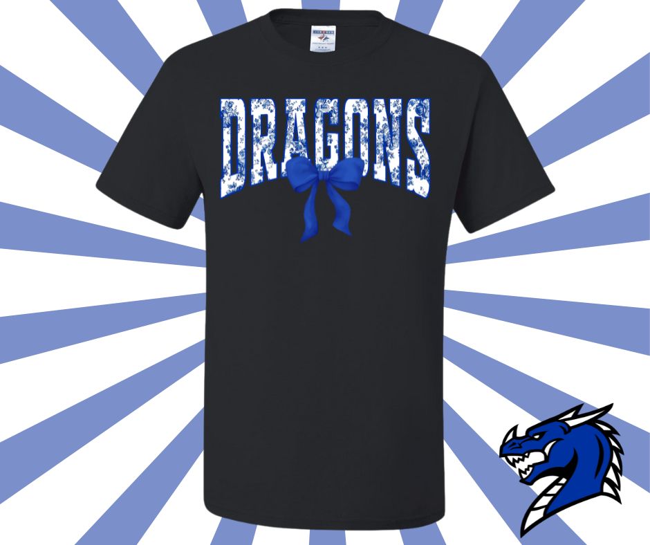 Blue Dragons Coquette Graphic Tee