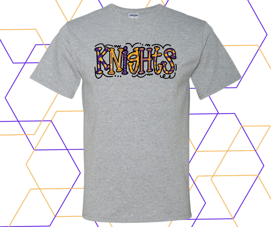 Knights Doodle Dot Graphic Tee