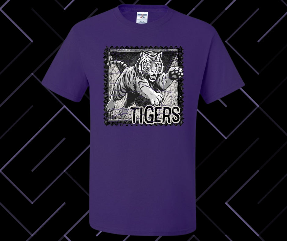 Tiger Stamp Graphic Tee & Sweatshirt