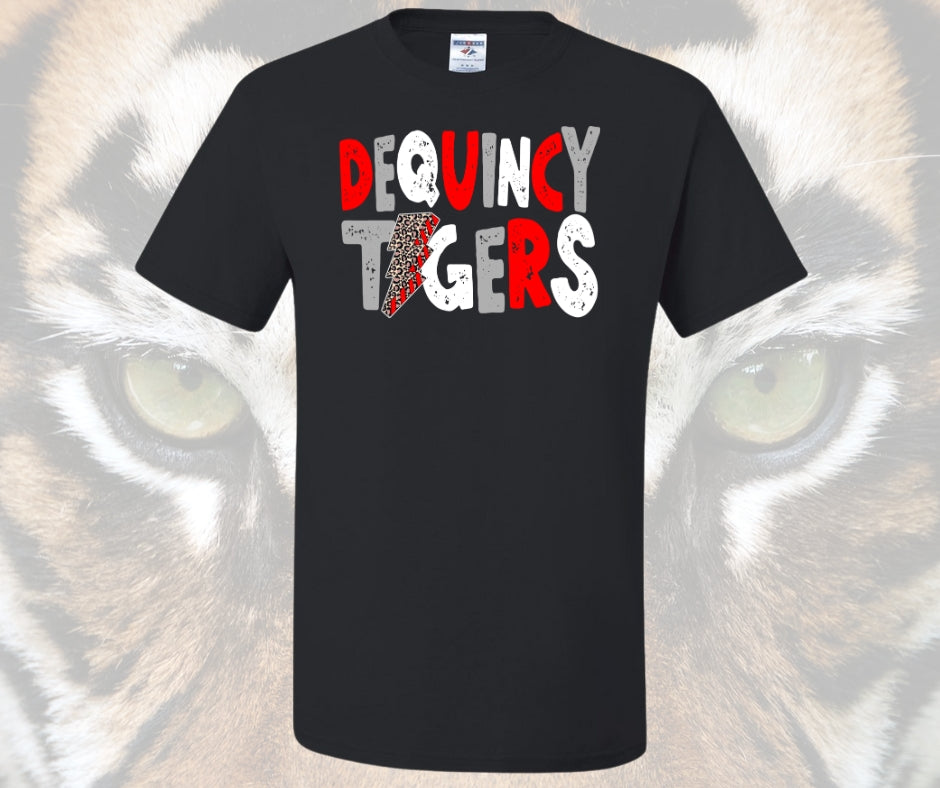 DeQuincy Tigers Bolt Graphic Tee