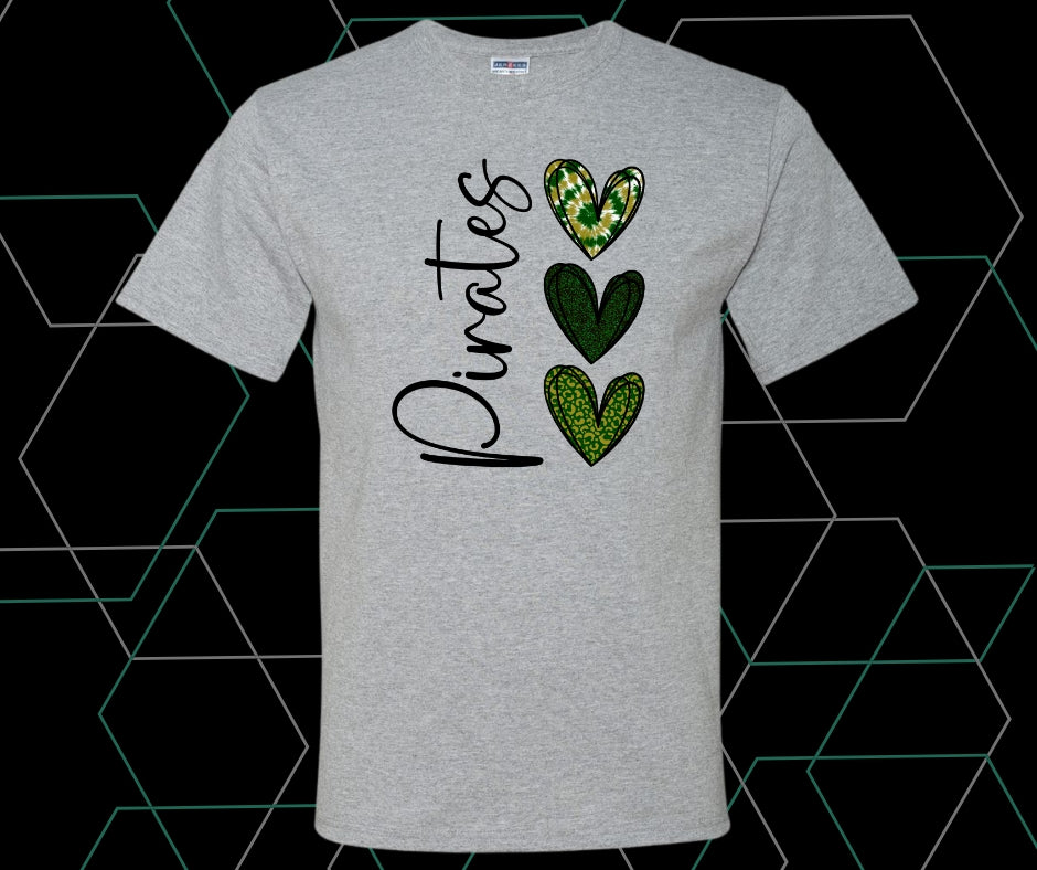 Pirates Heart Graphic Tee