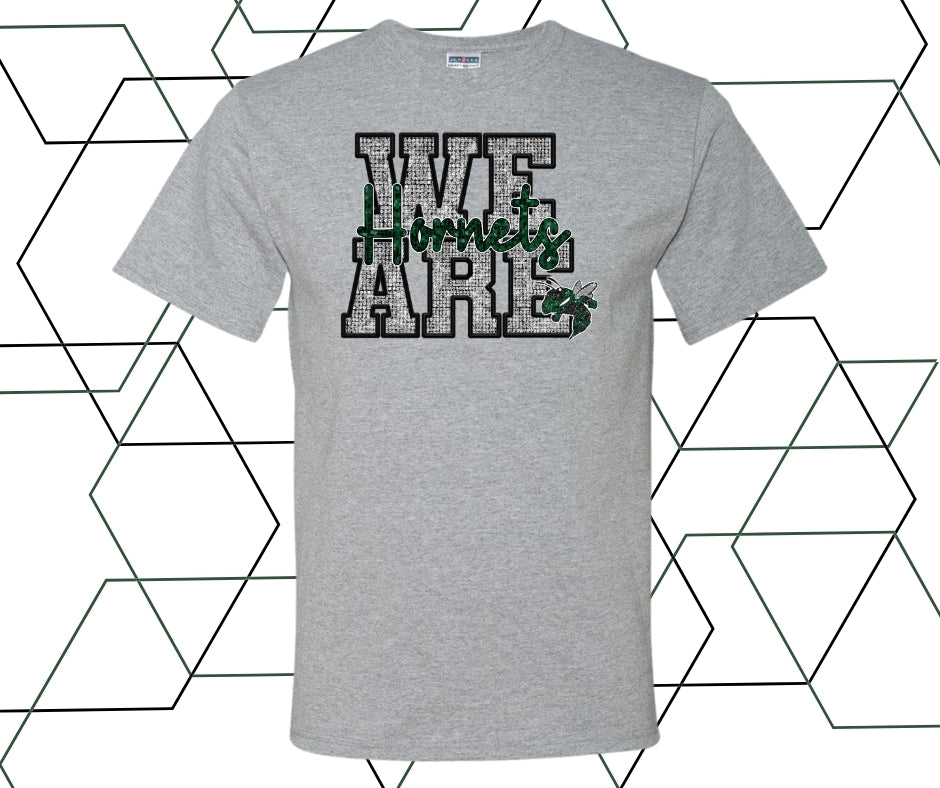 We Are Hornets Faux Rhinestone Graphic Tee