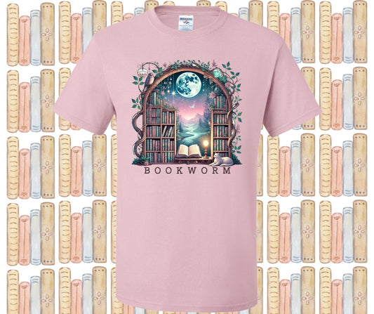 Bookworm Library Graphic Tee