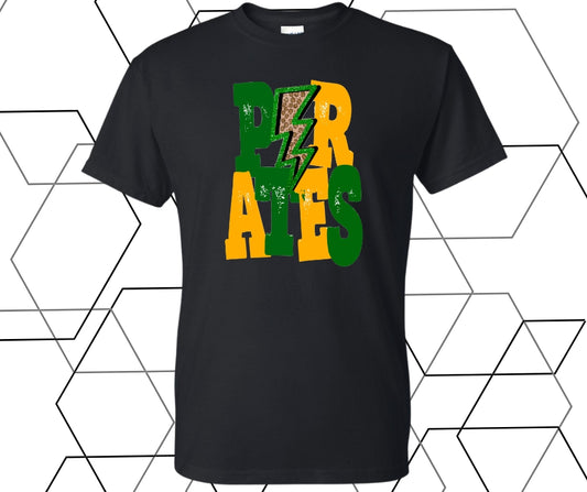 Pirates Retro Lighning Bolt Graphic