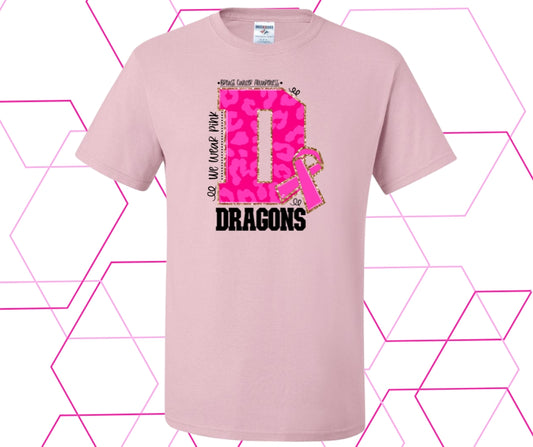 Dragons Pink Out D Graphic Tee