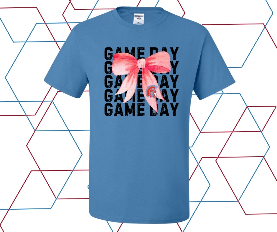 Trojans Game Day Red Coquette Bow Graphic Tee