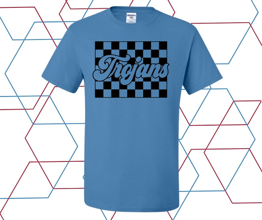 Checkered Trojans Graphic Tee