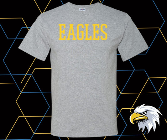 Eagles Stitch Gold Graphic Tee