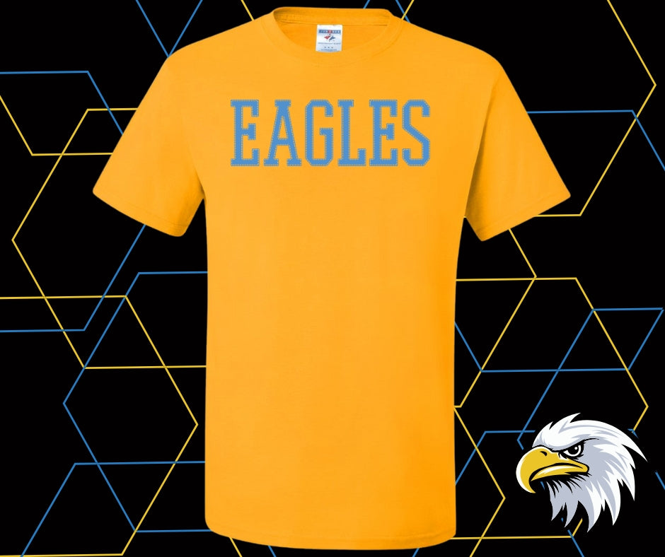 Eagles Stitch Blue Graphic Tee