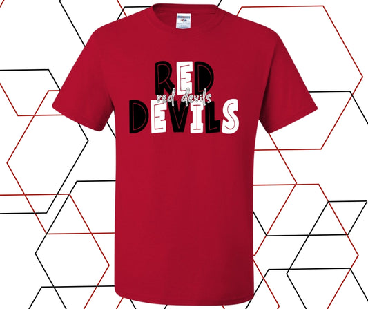 Red Devils Block Graphic Tee