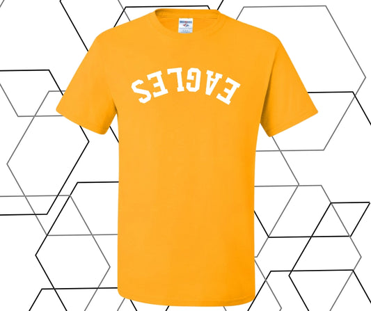 Eagles Upside Down Curve Graphic Tee