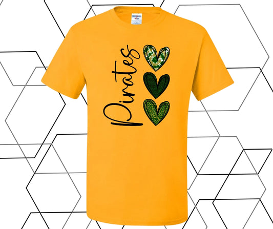 Pirates Heart Graphic Tee