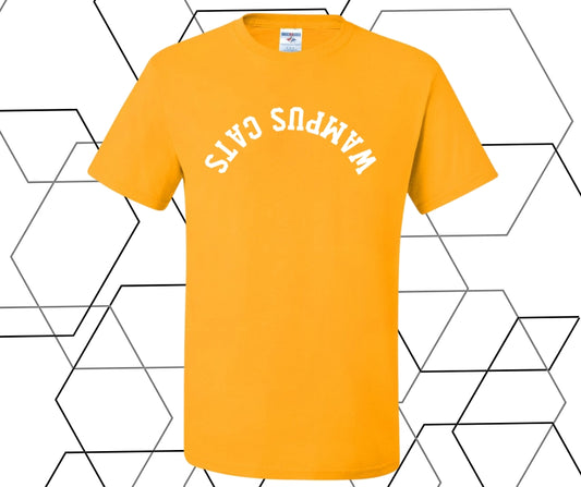 Wampus Cat Upside Down Curve Graphic Tee