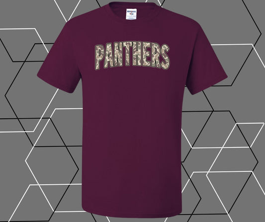 Panthers Curve Camo Graphic Tee