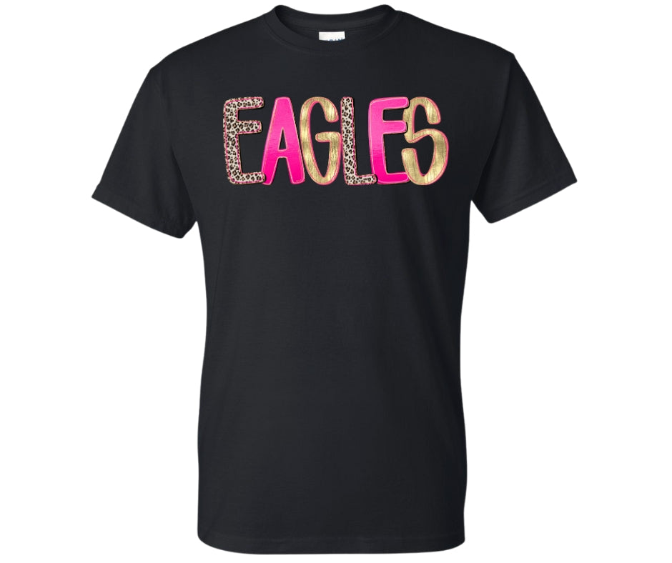 Customizable Preppy Mascot Tee (Solid Shirts)