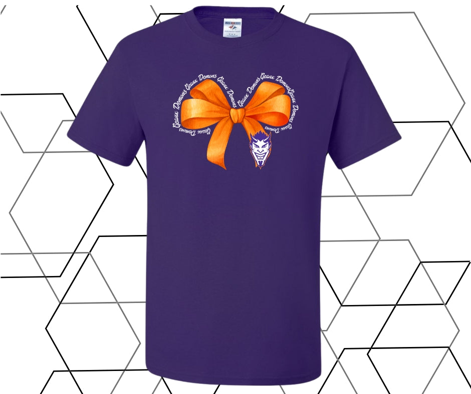 Demons Coquette Bow Bolt Graphic Tee