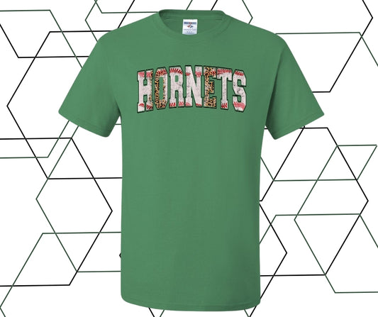 Hornets Baseball Leopard Graphic Tee