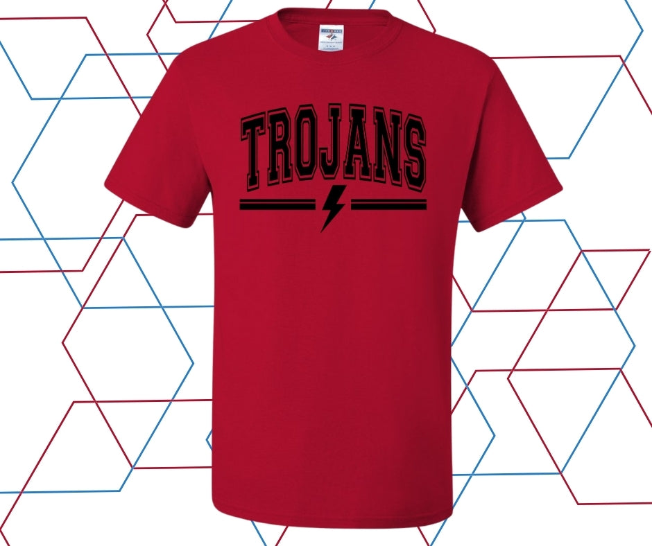 Trojans Lightning Bolt Graphic Tee