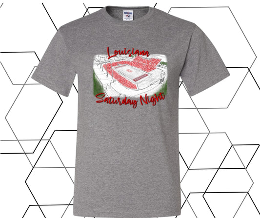 Cajuns Louisiana Saturday Night Graphic Tee