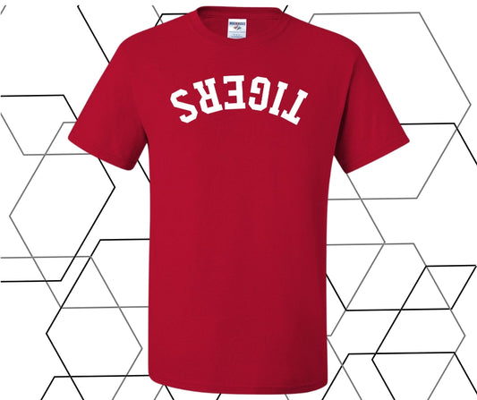 Tigers Upside Down Curve Graphic